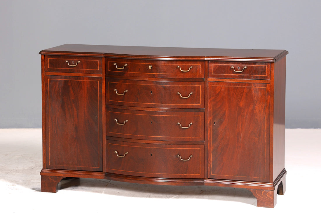 Wunderschönes Englisches Sideboard Mahagoni Schrank Antik 60s Buffetschrank Kommode 2 von 2