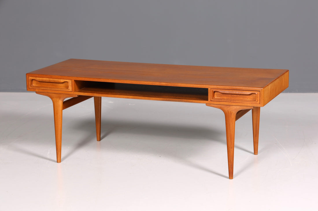 F763 Finish Beautiful Mid Century Coffee Table Retro Side Table Vintage Coffee Table 70s Living Room Table