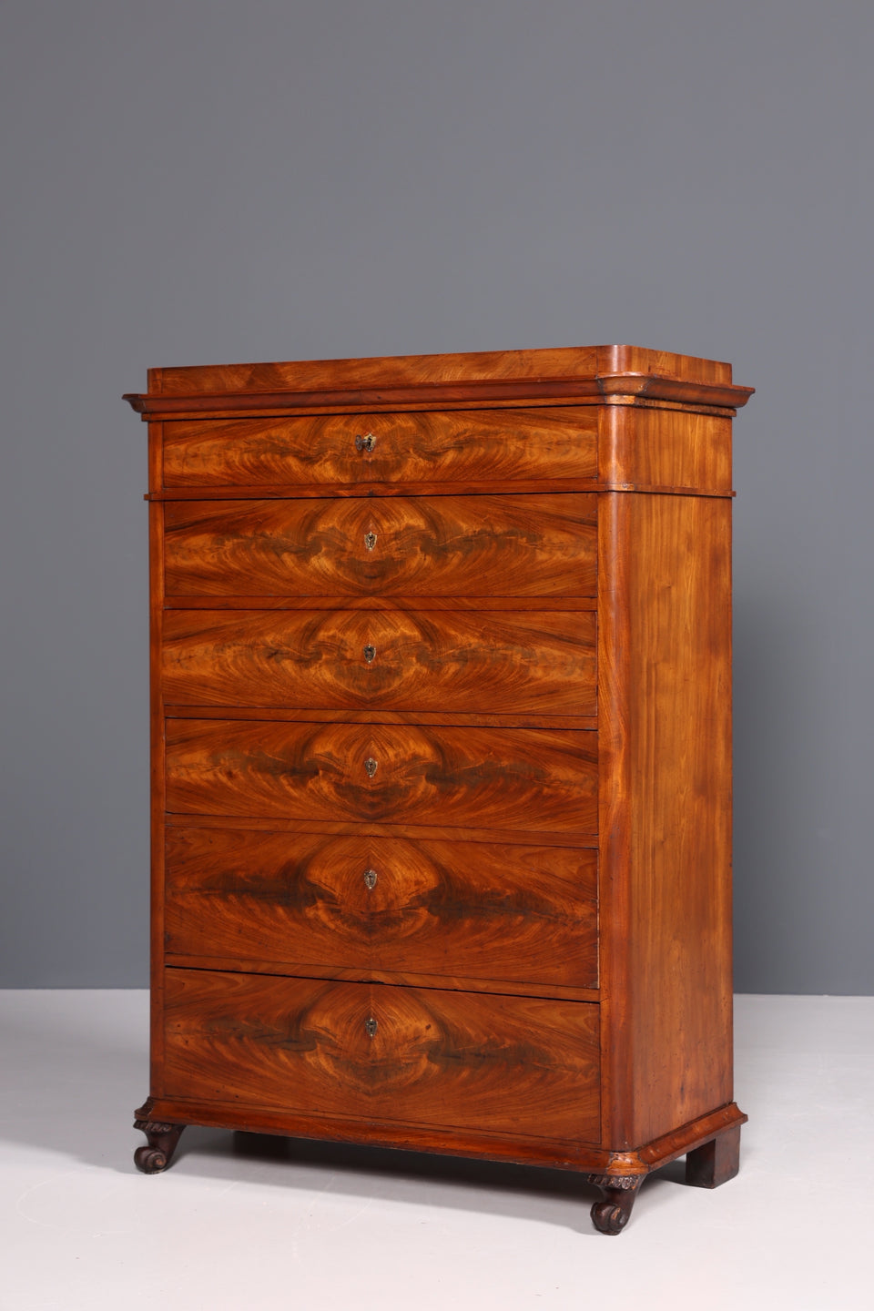 Edle Louis Philippe Chiffoniere um 1880 Gründerzeit Antik Schrank Semainier