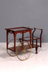 Wunderschöner filigraner Jugendstil Servierwagen Antik Glas Barwagen Teewagen um 1910
