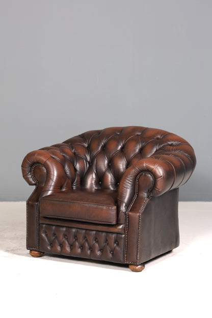 Wunderschöner Original Chesterfield Centurion Sessel Englischer Armlehnsessel Englisch Herrensessel