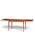 Hauptstadt Möblerei Mid Century Esstisch aus Echtholz im Danish Design mit konischen Beinen und Ausziehfunktion