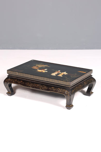 Traumhafter Chinesischer Couchtisch Asia Tisch Ablagetisch mit Asiatischen Motiven