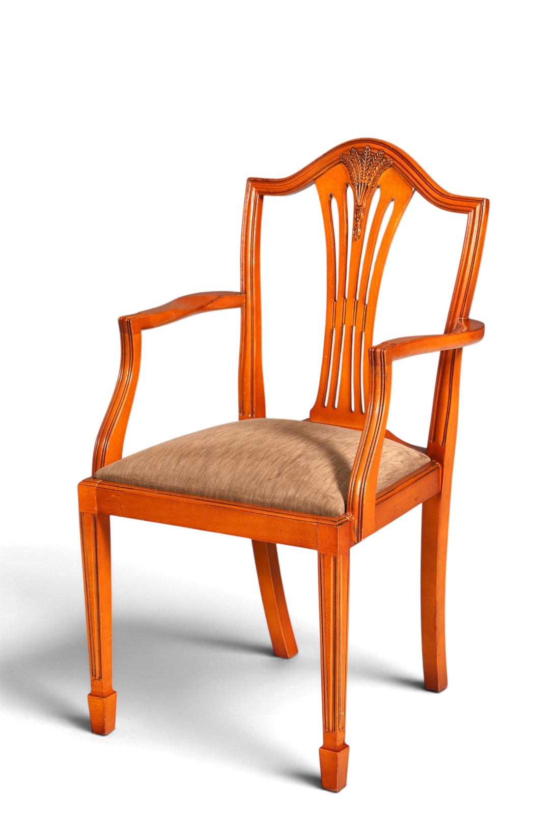 Edler Englischer Stuhl im Hepplewithe Stil Englisch Armlehnstuhl Dining Chair Küchenstuhl Sekretär Stuhl 2 von 2