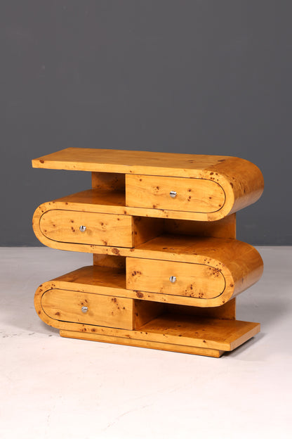 Dreamy Art Deco-style sideboard, bookcase, Biedermeier-style antique dresser and shelving unit