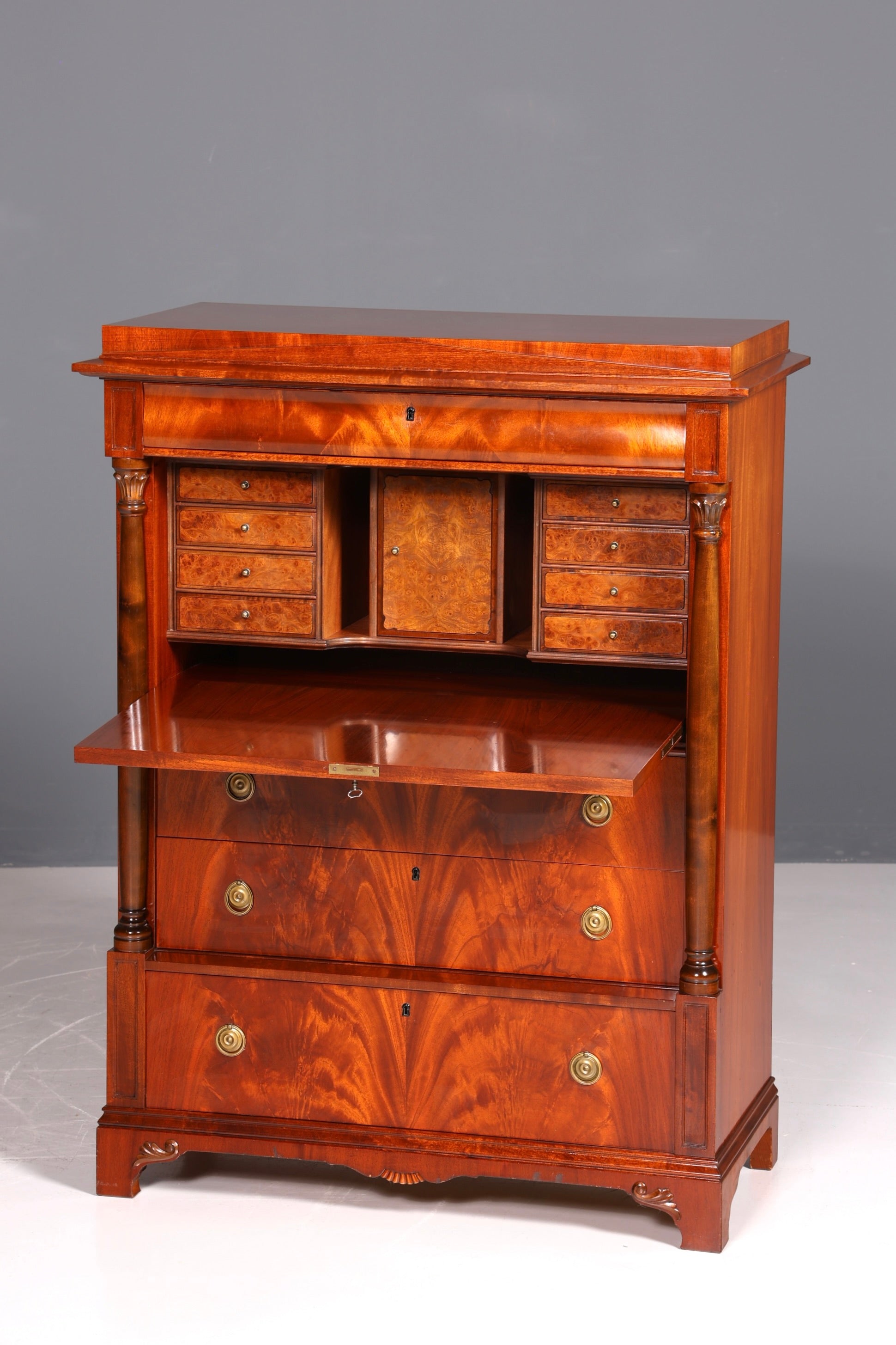 Traumhafter Original Biedermeier Sekretär um 1860 Englisch Kommode Antik Bürokommode