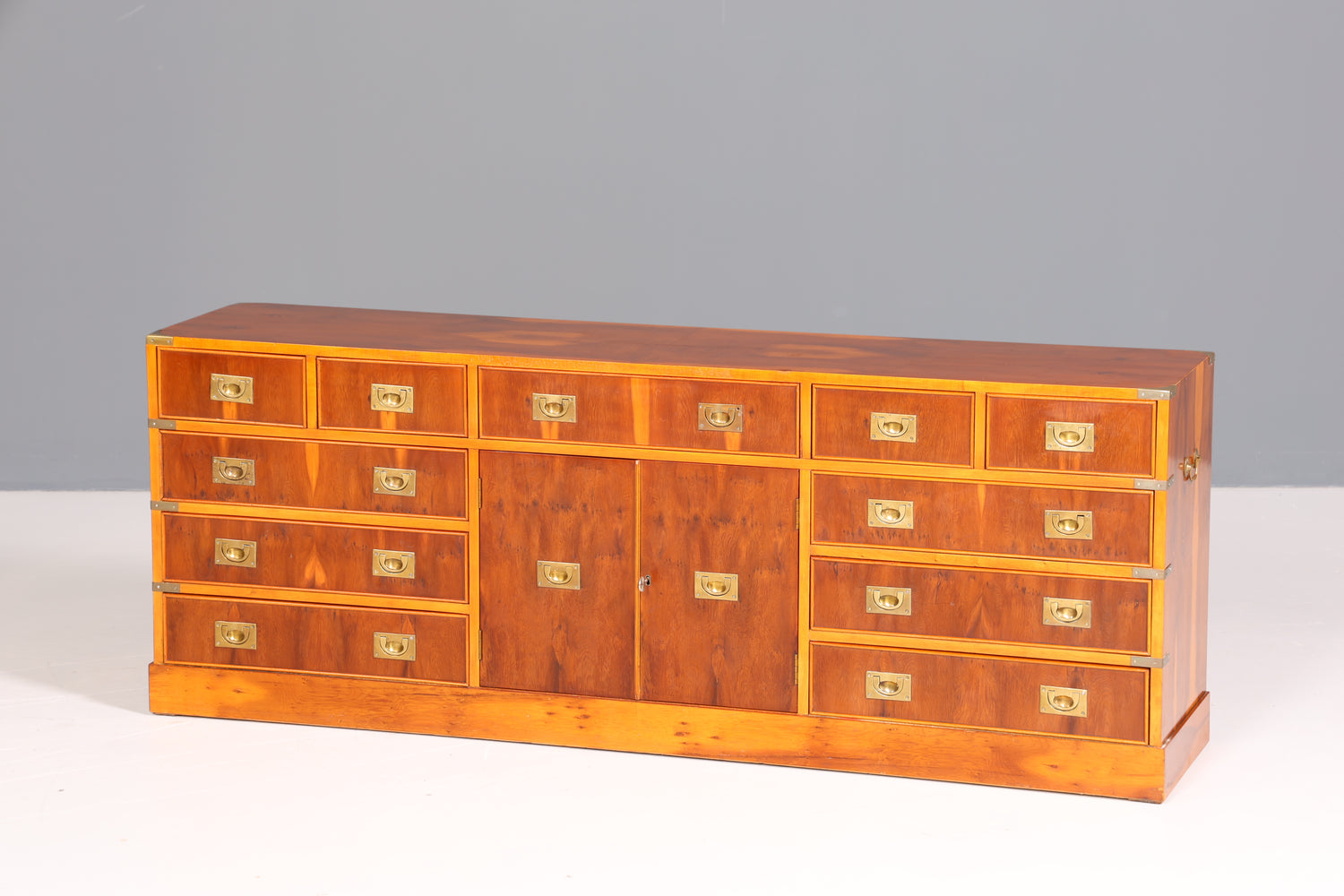 Traumhaftes Maritim Sideboard Englische Schiffs Kommode Englisch Antik Schrank Military Chest