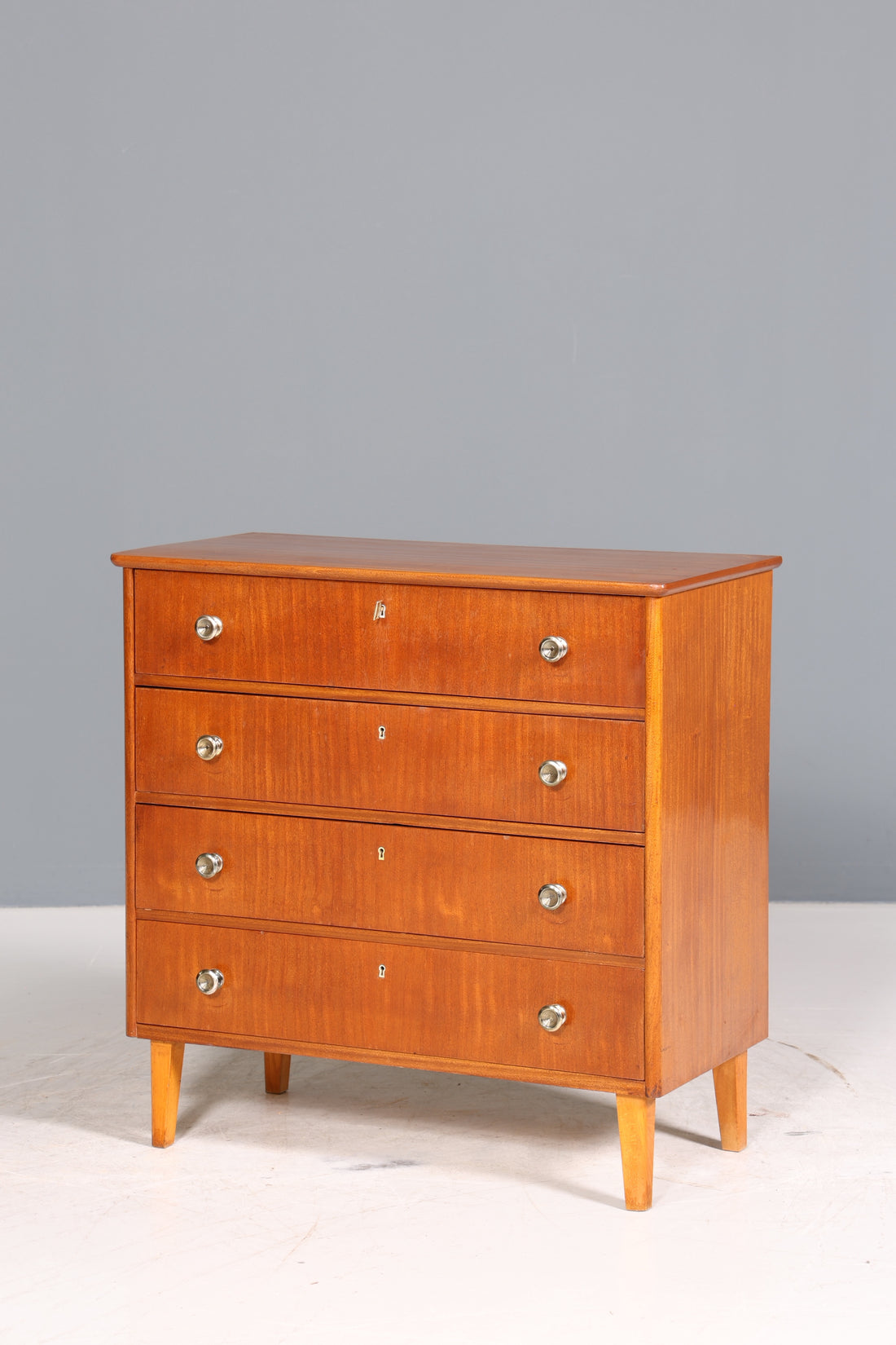 Stilvolle Mid Century Kommode Vintage Flur Kommode 60s Schubladenkommode Wäschekommode