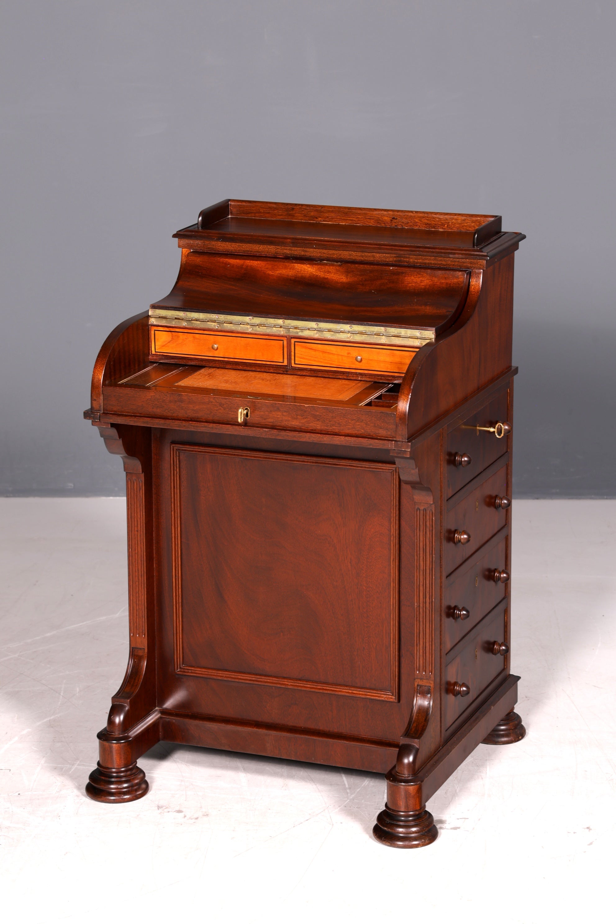 Wunderschöner Englischer Davenport Schreibtisch Desk Sekretär Kommode Antik Bürotisch