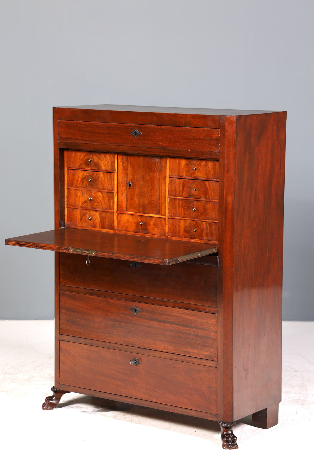 Traumhafter Louis Philippe Sekretär Vertiko Biedermeier Kommode Schubladenkommode