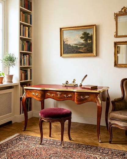Wunderschöner Louis XV Stil Schreibtisch French Desk Antik Stil Bürotisch Office Table