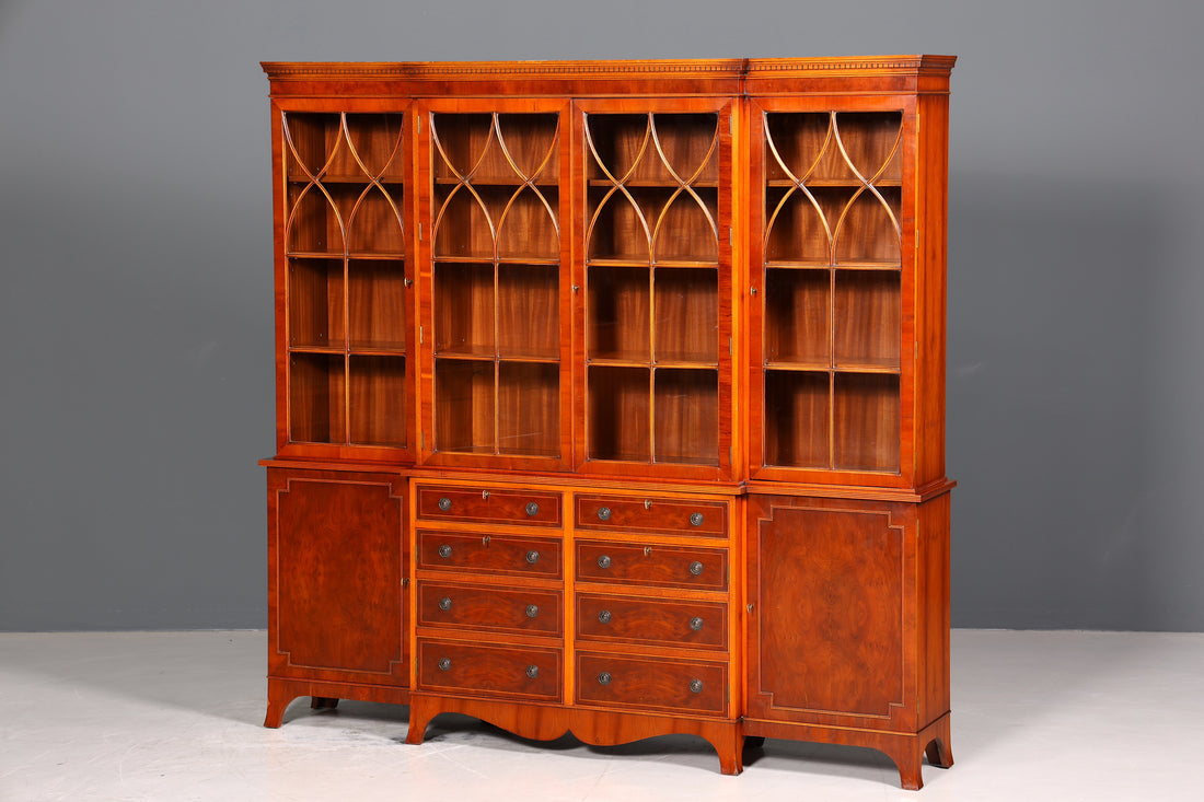Wunderschöne Englische Vitrine Bibliothek Bücherschrank UK Buffet Schrank 60s Jahre