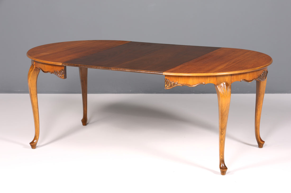 Wunderschöner Chippendale Tisch ausziehbarer Esstisch Küchentisch Barock Stil Esszimmer Tisch Konferenztisch