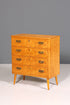 Stilvolle Mid Century Kommode Vintage Sideboard Birke Vertiko Wäschekommode 60er Jahre Schubladenkommode