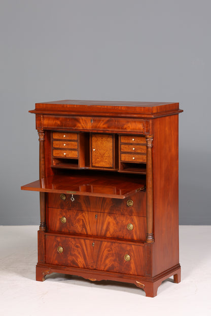 Stilvoller Original Biedermeier Sekretär um 1860 Englisch Kommode Antik Bürokommode