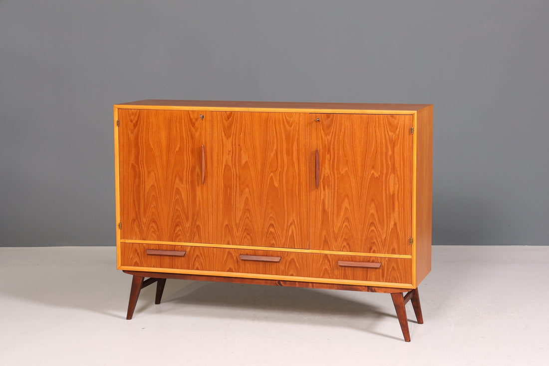 Wunderschönes Mid Century Highboard Retro Schrank Vintage Bücherregal Kommode Büroschrank Vertiko