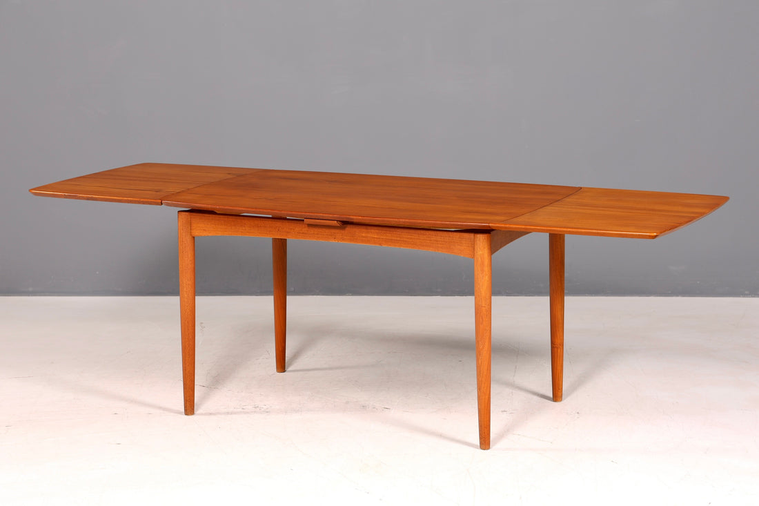 Traumhafter Mid Century Esstisch ausziehbarer Danish Design echt Holz Küchentisch Esszimmer Tisch