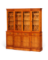 Hauptstadt Möblerei englische Vitrine aus Eibenholz mit verglasten Türen und dekorativem Gittermuster
