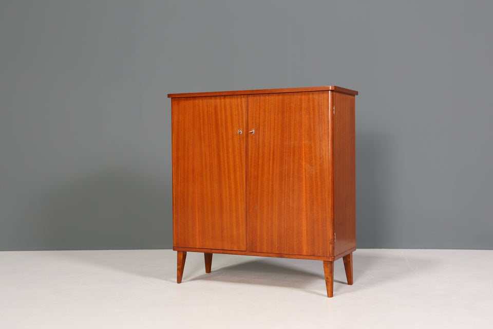 Wunderschöne Mid Century Kommode echt Holz Wäscheschrank 60s 70s Highboard
