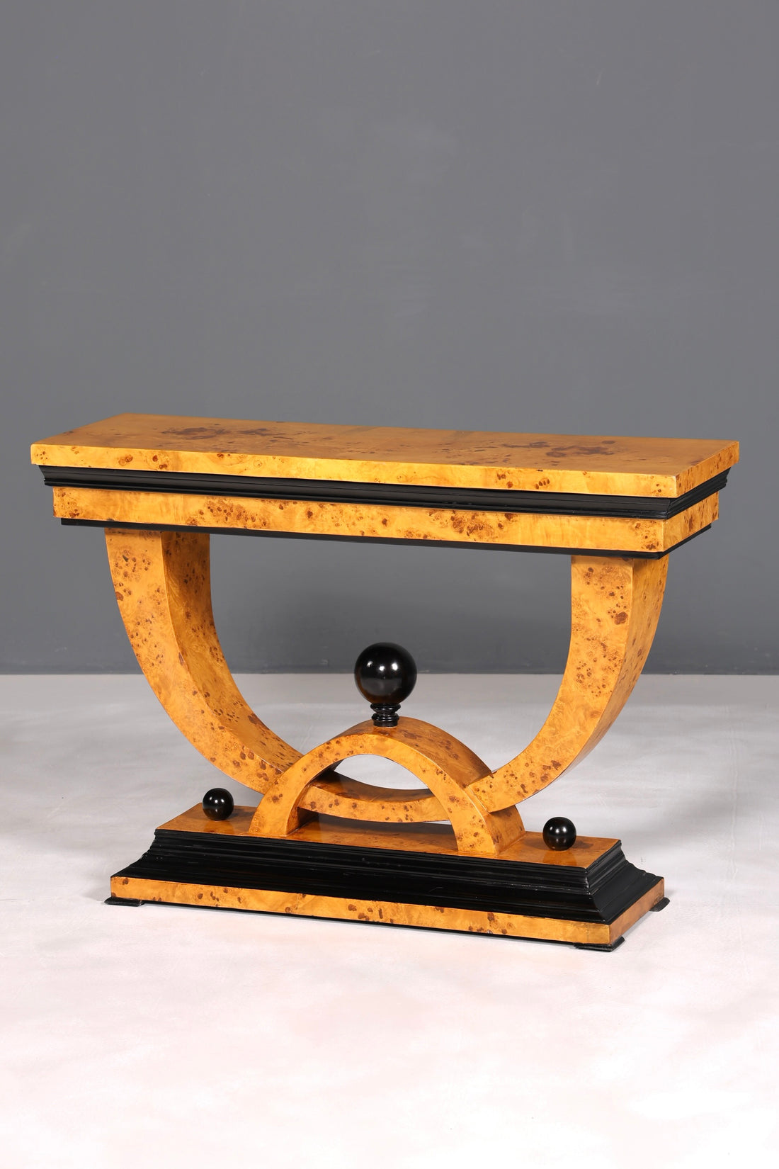 Wunderschöne Art Deco Stil Wandkonsole Flur Ablagetisch Birke Biedermeier Konsole Tisch