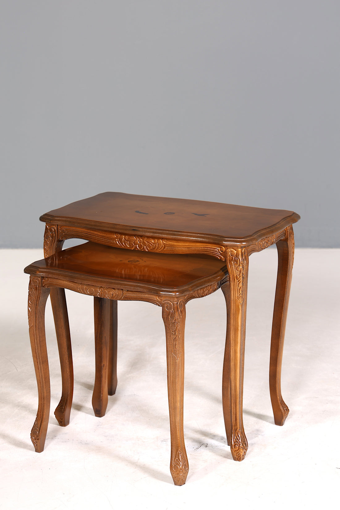 Wunderschönes Chippendale 2er Satz Beistelltisch Set Barock Stil Ablagetisch Set Tisch Set