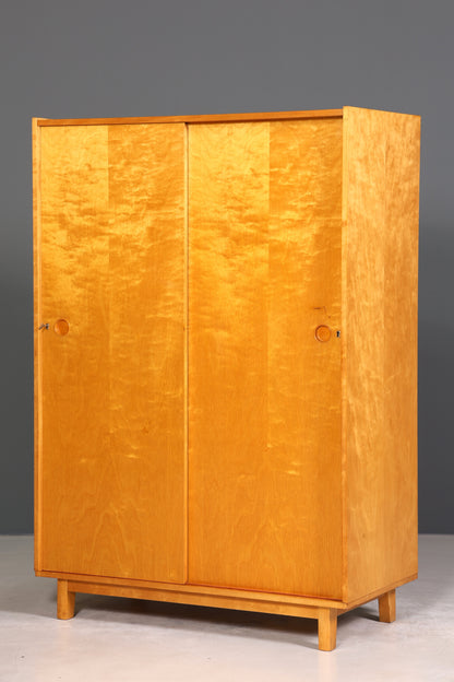 Traumhafter Mid Century Kleiderschrank Schiebetür Schrank Vintage Schrank Retro Wäscheschrank