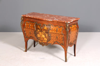 Wunderschöne Barock Kommode massiv Holz Sideboard Antik Marmor Schubladenkommode
