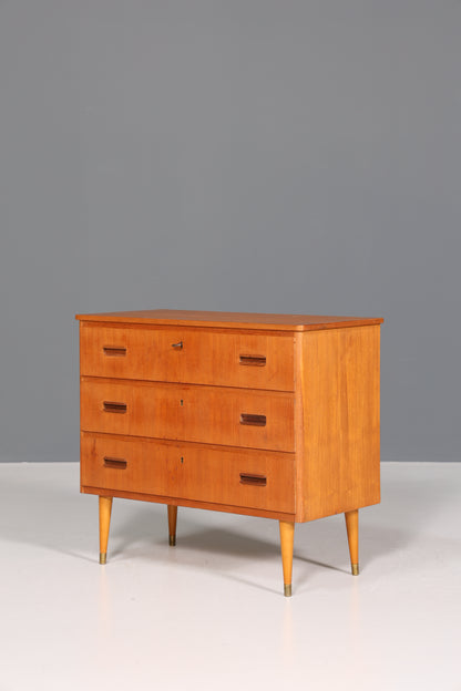 Wunderschöne Mid Century Kommode Teak Holz Sideboard Flur Kommode 60s Schubladenkommode