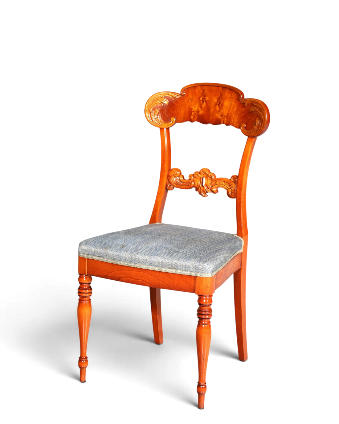 Traumhafter Stuhl im Biedermeier Stil echt Holz Sekretär Stuhl Antik Stil Esszimmer Stuhl 2 von 2