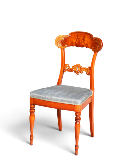 Traumhafter Stuhl im Biedermeier Stil echt Holz Sekretär Stuhl Antik Stil Esszimmer Stuhl 2 von 2
