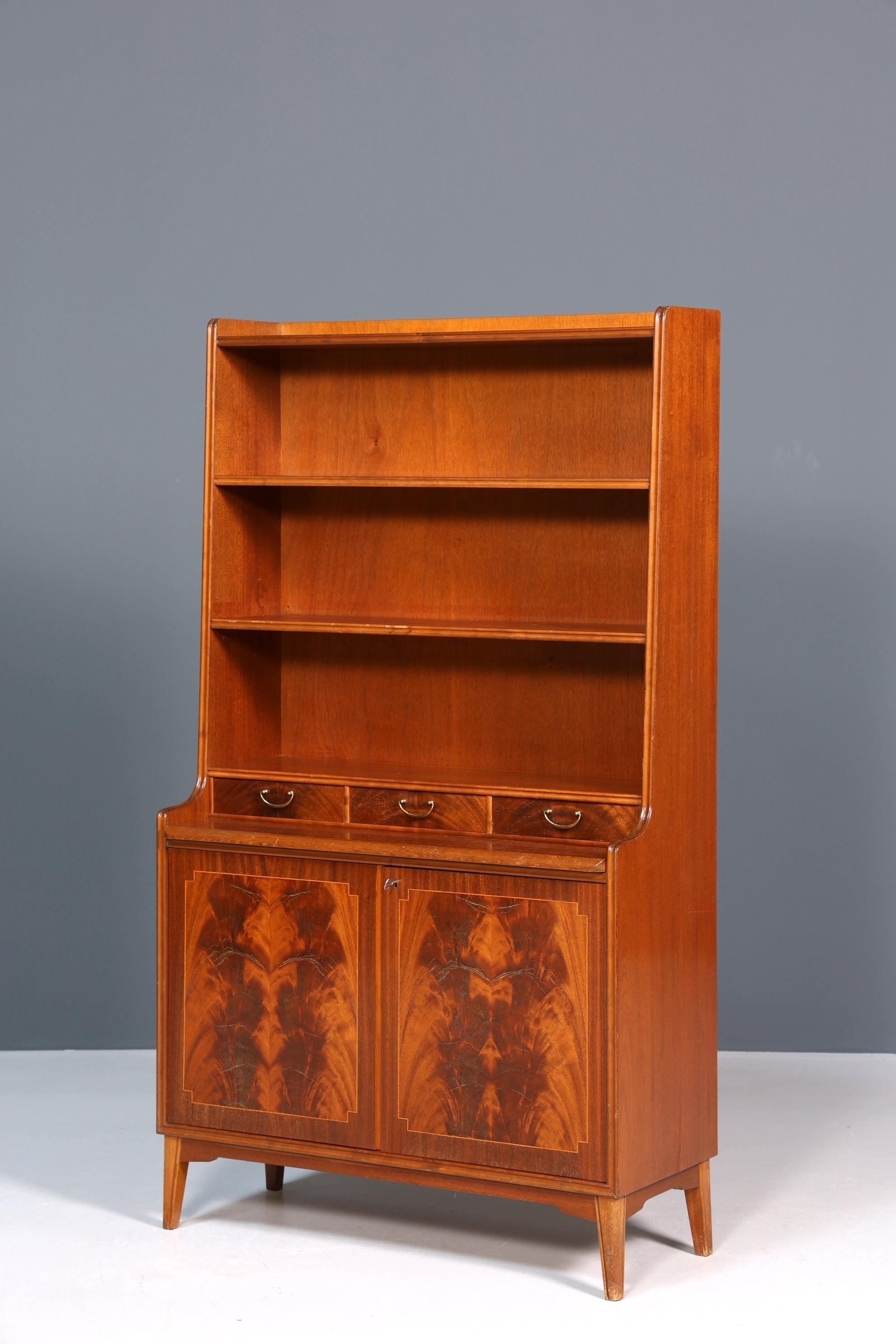 Wunderschönes Mid Century Bücherregal Schrank Sekretär 40er Jahre Kommode - Regal