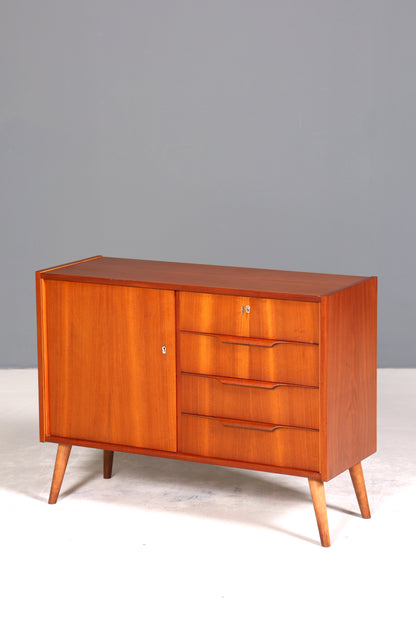 Wunderschöne Mid Century Kommode Vintage Schrank Teak Holz Retro Flur Kommode 60s Regal Sideboard