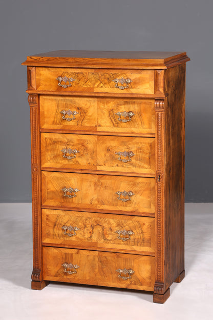 F898 Finish cm Wunderschöne Gründerzeit Kommode Jugendstil Vertiko Schubladenkommode Antik Wäschekommode