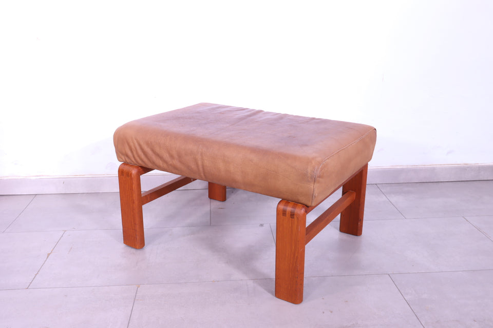 Wunderschöner Danish Design Teak Holz Hocker Mid Century