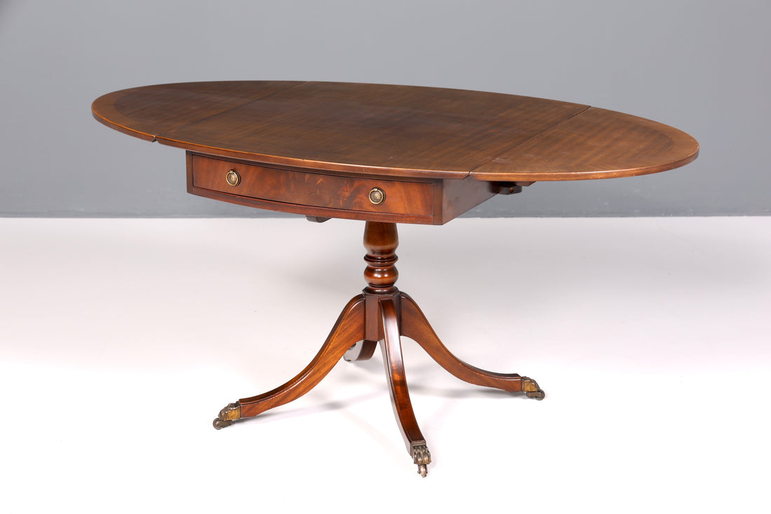 Wunderschöner Englischer Tisch ausklappbarer Esstisch Regency Antik Stil 60s Küchentisch Schreibtisch