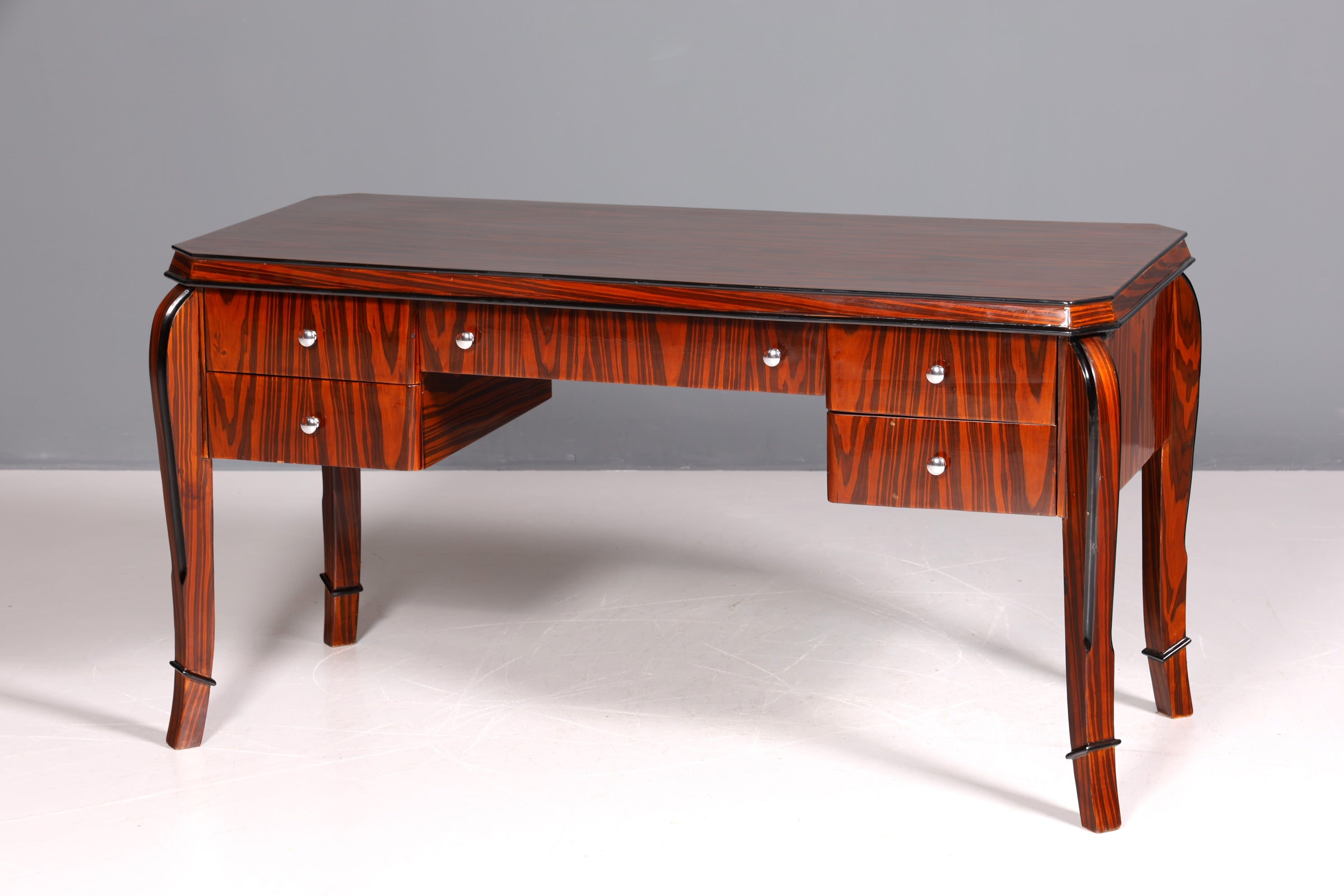 Wunderschöner Art Deco Stil Schreibtisch Bürotisch Antik Stil Office Desk