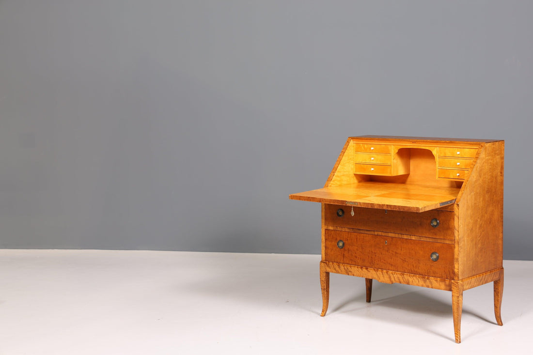 Stilvoller Sekretär um 1930 Büro Kommode echt Holz Schreibtisch Bürokommode