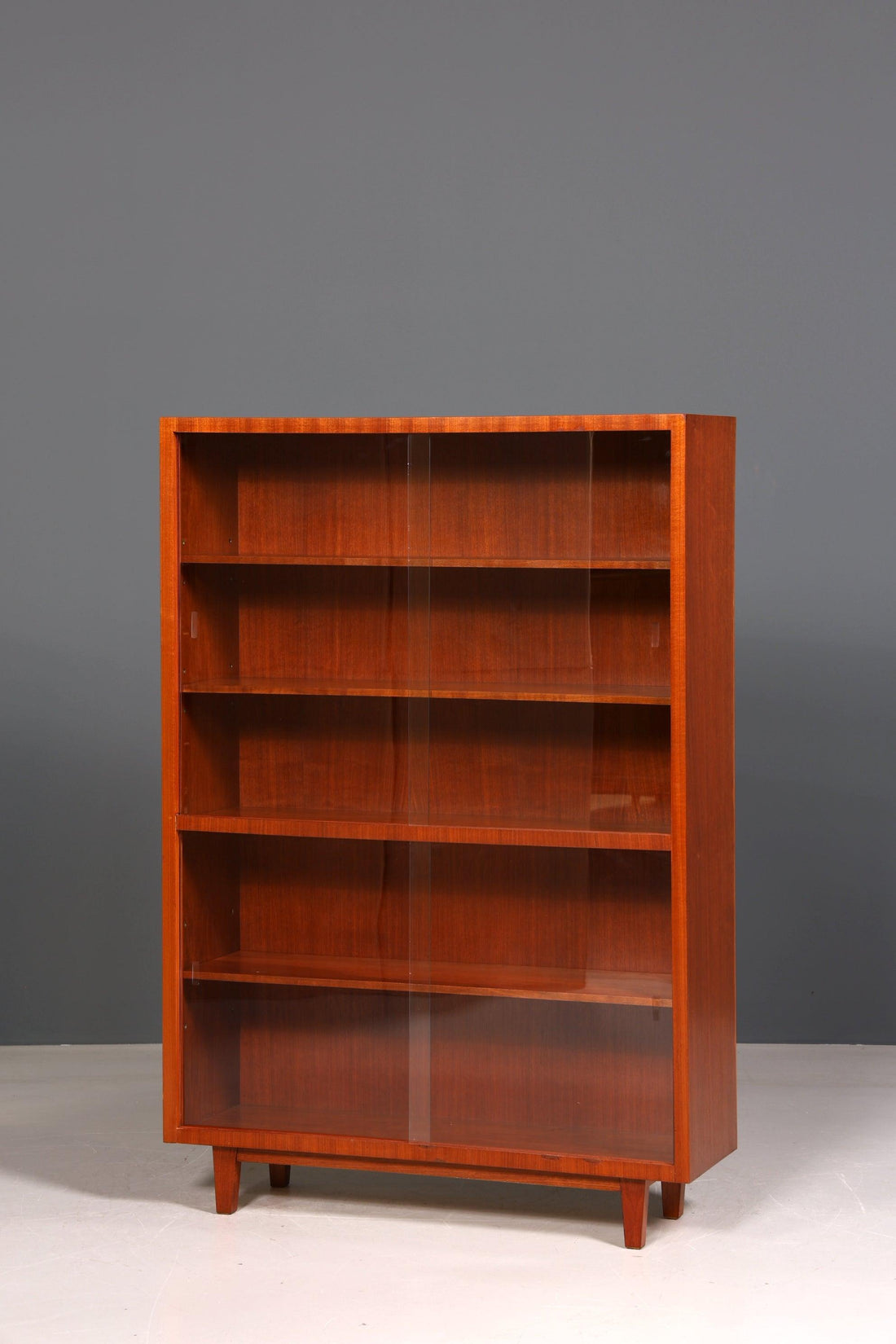 MID10| Wunderschöne Mid Century Vitrine Retro Regal Vintage Bücherregal Schrank