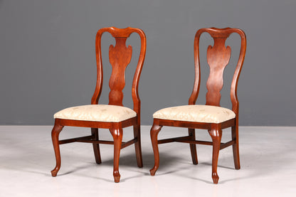 2x Elegant Drexel Heritage Chairs, American USA Chippendale Style Chair Set, Kitchen Chair Set, Dining Room Chairs