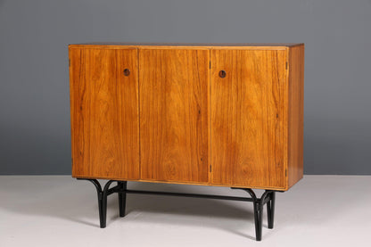 Traumhaftes Mid Century Highboard echt Holz Schrank Büro Kommode 60er Jahre