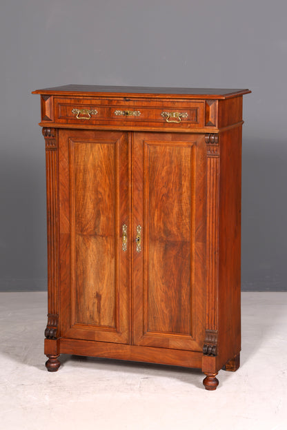 G124 Finish Traumhaftes Gründerzeit Vertiko Jugendstil Schrank Antik Highboard Kommode