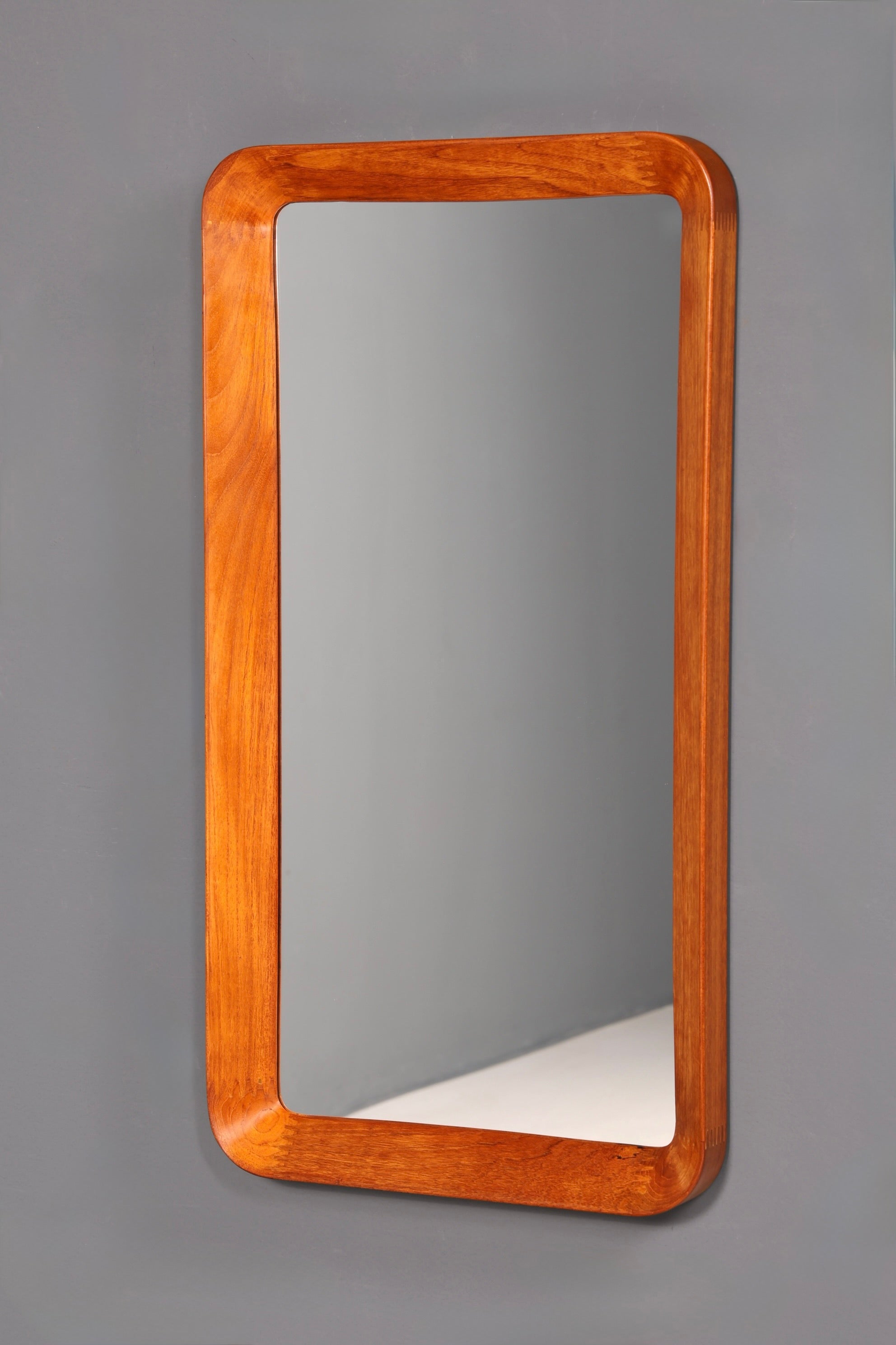 Wunderschöner Mid Century Spiegel Flur Wandspiegel Danish Design Spiegel Teak Holz Flurspiegel