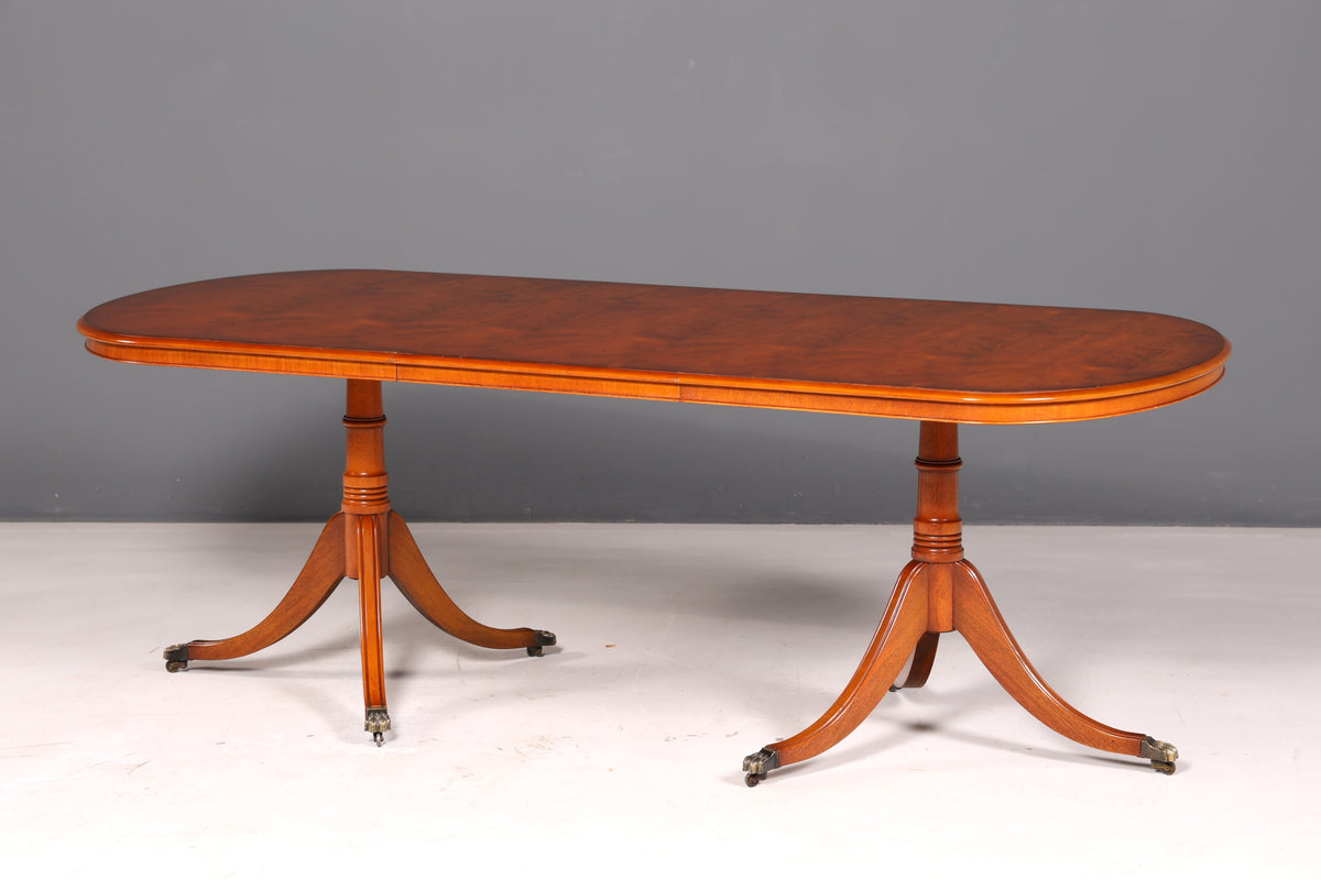 Beautiful Original Bradley Extendable Dining Table, Yew, English Antique 1960s Kitchen Table, Made in England