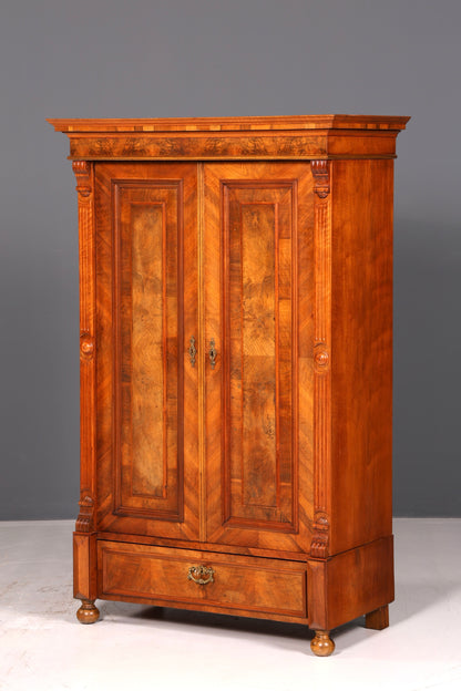 Edler Gründerzeit Kleiderschrank um 1880 Antik Schrank Jugendstil Wäscheschrank Dielenschrank Vintage