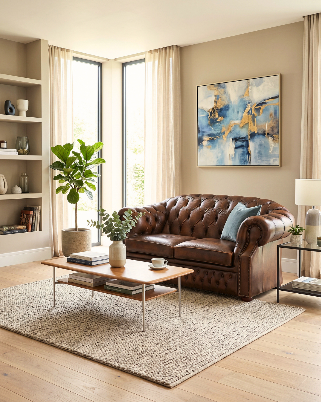 Wunderschöne Original Chesterfield Centurion 2-Sitzer Couch Englisches