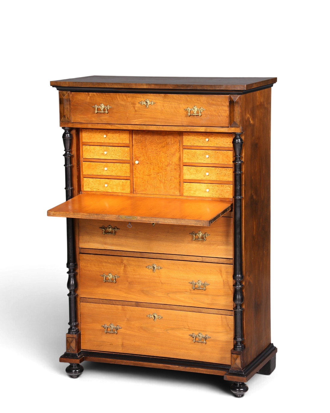 Traumhafter Gründerzeit Sekretär Vertiko Highboard Louis Philippe Kommode um 1880
