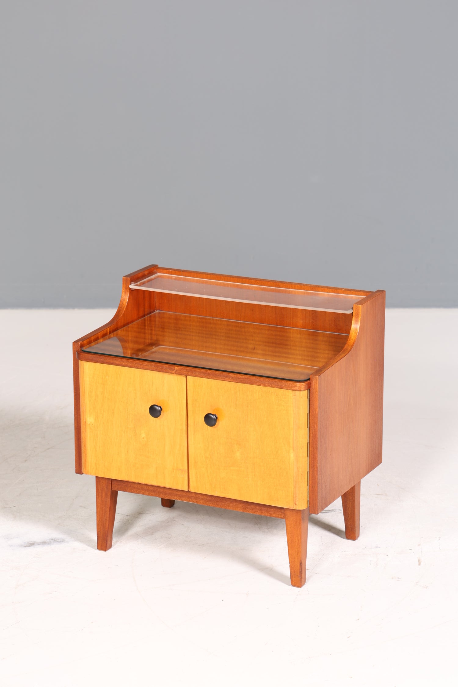 Wunderschöne Mid Century Kommode Vintage Nachttisch 60s Schubladenkommode 2 von 2