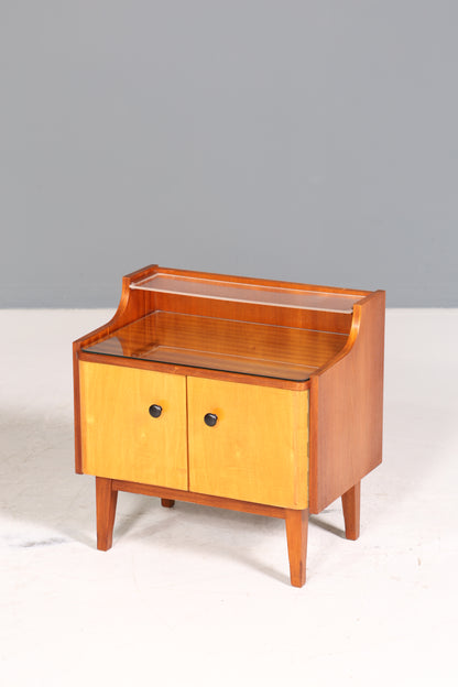 Wunderschöne Mid Century Kommode Vintage Nachttisch 60s Schubladenkommode 2 von 2