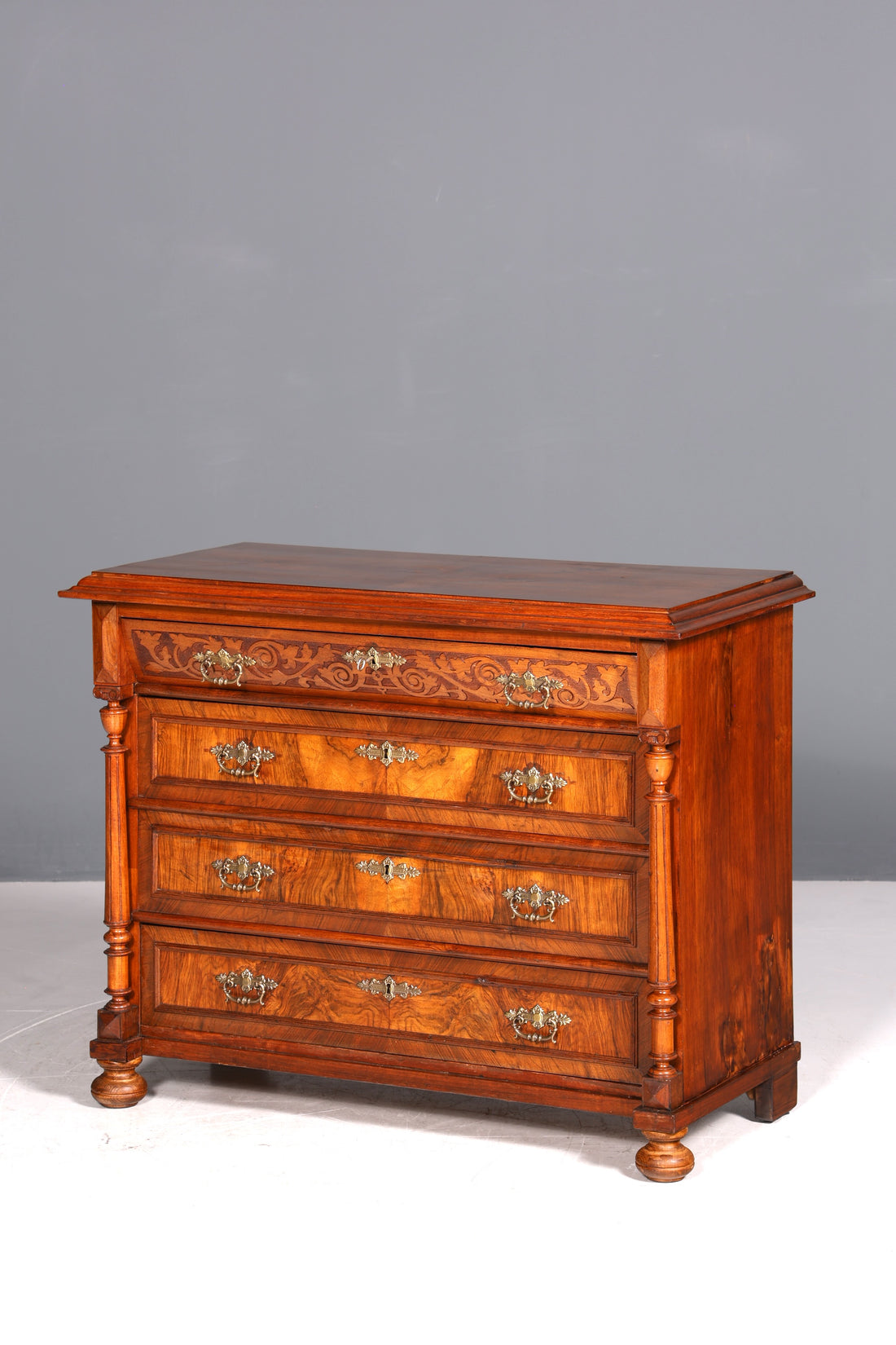 Wunderschöne Gründerzeit Kommode Jugendstil Antik Sideboard Schubladenkommode Wäschekommode