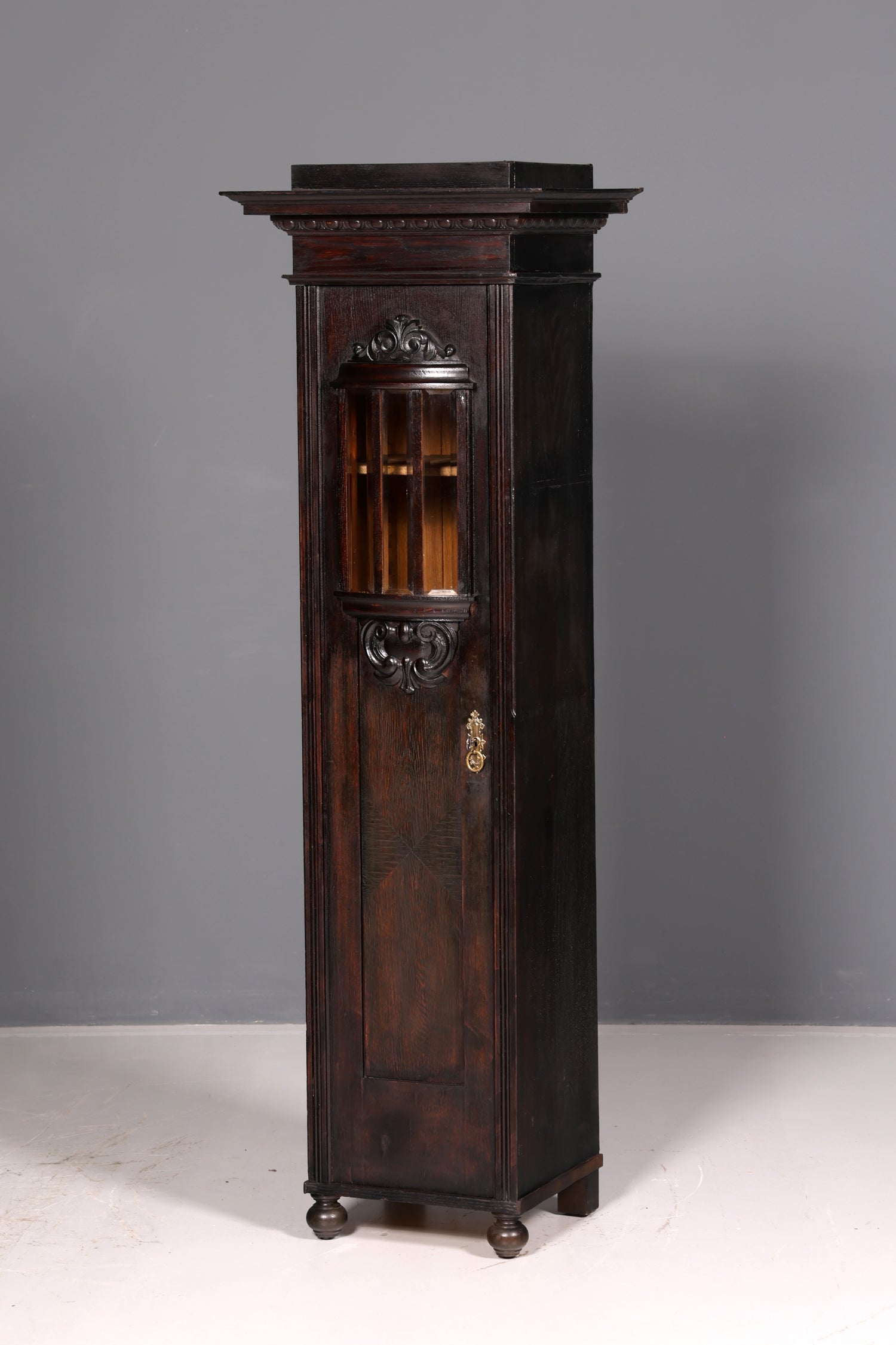 Magnificent Art Nouveau display cabinet, antique bookcase, china cabinet, glass cabinet, antique cabinet 1 of 2